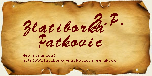 Zlatiborka Patković vizit kartica